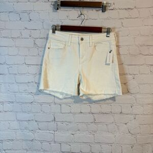 Pilcro White Jean Shorts Modern Fit Frayed Hem